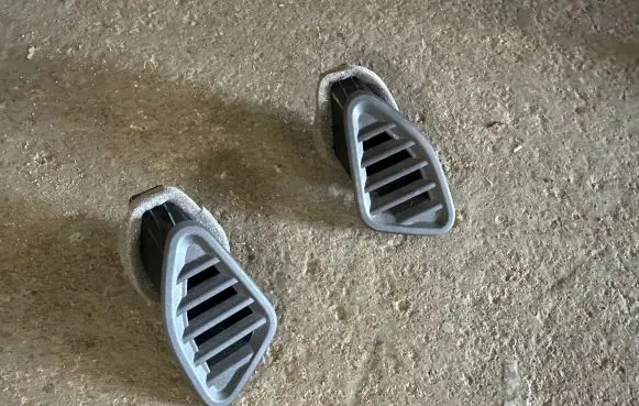 Dashboard side air vent grill/cover trim