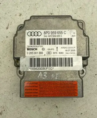 Audi A3 S3 8P Airbag control unit/module 8P0959655C 0285001666