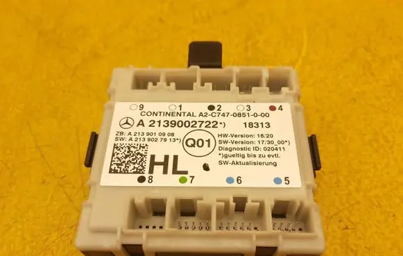 Mercedes-Benz E W213 Door control unit/module A2139002722 A2139010908 A2139027913