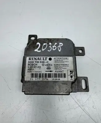 Renault Clio II Airbag control unit/module 8200136038 0285001415 011773496