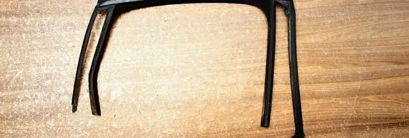 Opel Astra J Rubber seal rear door window/glass 13260082RH
