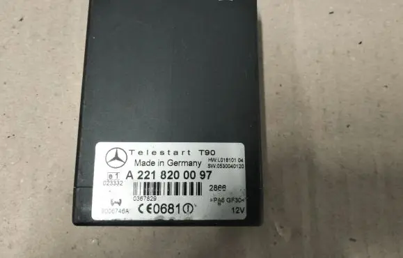 Mercedes-Benz E W211 Auxiliary heating control unit/module A2218200097