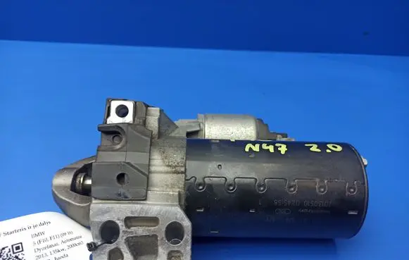 BMW 5 F10 F11 Starter motor 8570238 0001148034 20130510