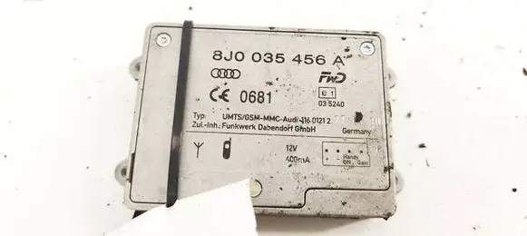 Audi A6 S6 C6 4F Antenna control unit 8J0035456A 0681