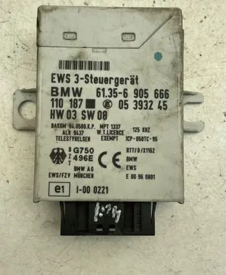 BMW 3 E46 Immobilizer control unit/module 61356905666 110187 05393245