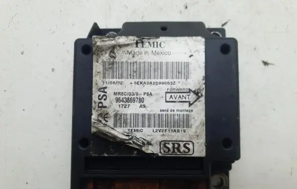Peugeot 607 Airbag control unit/module 9643869780