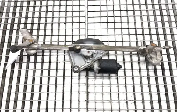 Front wiper linkage and motor