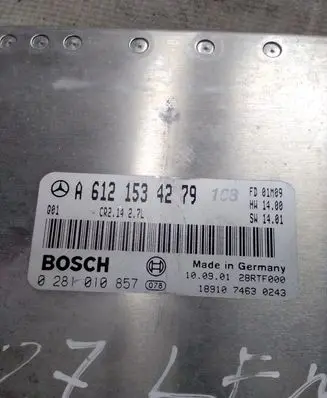 Mercedes-Benz C W203 Engine control unit/module A6121534279 0281010857