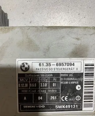 BMW 5 E60 E61 Other control units/modules 6957094 5WK49131