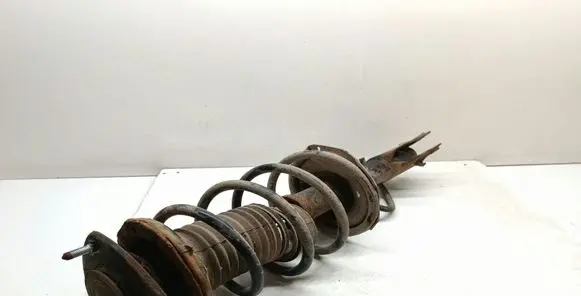 Front shock absorber with coil spring
