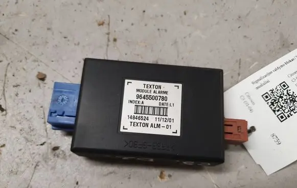 Citroen C5 Alarm control unit/module 9645500780 14846524
