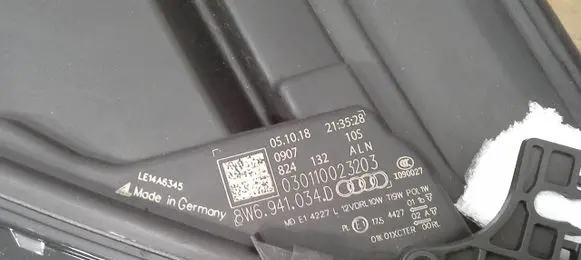 Audi A5 Headlight/headlamp 030110023103 8W6941033D