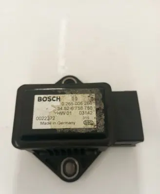 BMW 5 E60 E61 ESP acceleration yaw rate sensor 6758750 0265005266 03142