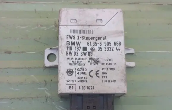 BMW 3 E46 Immobilizer control unit/module 61356905668 05393244 110187