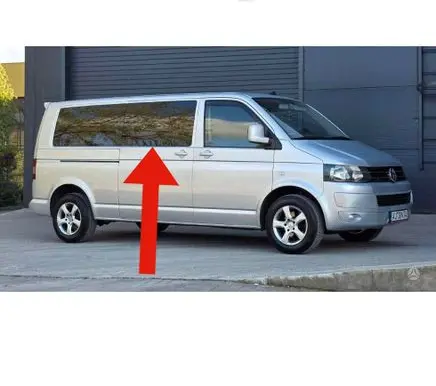 Volkswagen Transporter - Caravelle T5 Sliding door window/glass 7H0845306E