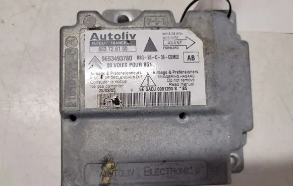 Citroen C4 I Airbag control unit/module 9653493780 603726100