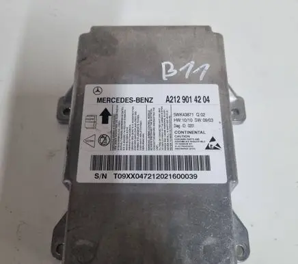 Mercedes-Benz E W212 Airbag control unit/module 5WK43871 A2129014204