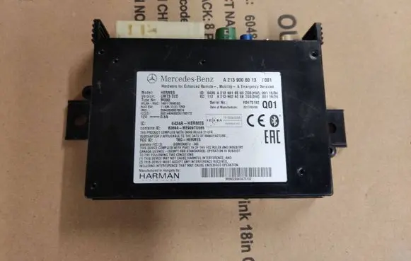 Mercedes-Benz C W205 Bluetooth control unit module A2139008013 A2129000040 A2139019503