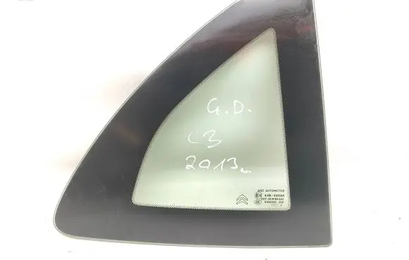 Citroen C3 Rear side window 43R00048 E000255 DOT24M189AS2