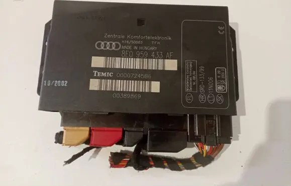 Audi A4 S4 B6 8E 8H Comfort/convenience module 8E0959433AF 00389869 00007245B6