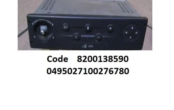 Renault Laguna II GPS navigation control unit/module 8200138590 0495027100276780