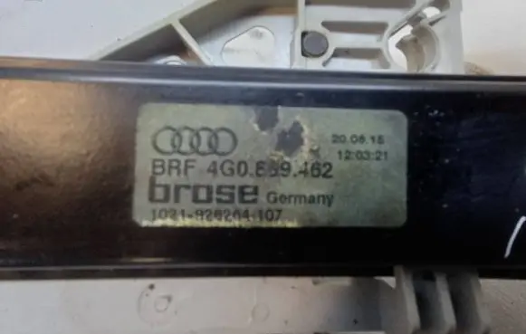 Audi A6 Allroad C7 Rear window lifting mechanism without motor 7G0839462