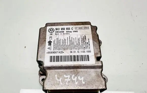 Volkswagen Golf Plus Airbag control unit/module 07H033S0604 5K0959655C 5WK44156