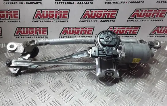 Front wiper linkage and motor