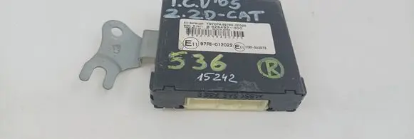 Toyota Corolla Verso AR10 Immobilizer control unit/module 897800F020 626492000 RI24TY