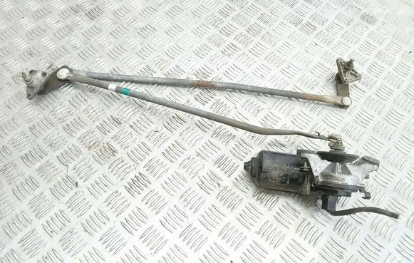 Front wiper linkage and motor