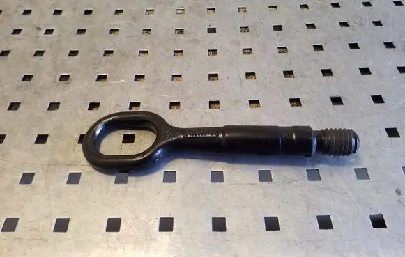 Towing hook eye
