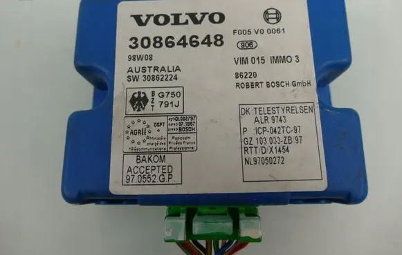 Volvo S40, V40 Immobilizer control unit/module 30864648