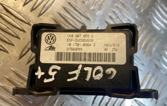 Volkswagen Golf V ESP acceleration yaw rate sensor 1K0907655D CV76A18YK9 10170103643