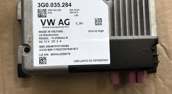 Volkswagen Tiguan Other control units/modules 3G0035284 803VLZ258376 3564870701