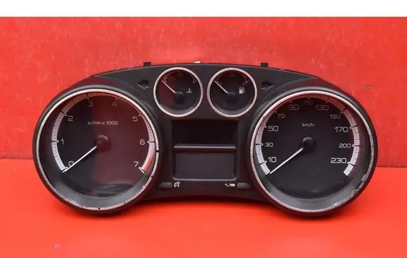 Peugeot 308 Speedometer (instrument cluster) 9665107380