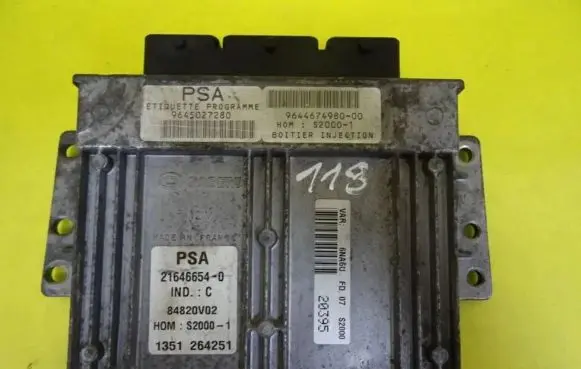 Citroen Xsara Picasso Engine control unit/module 9644674980-00 21646654-0