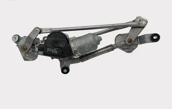 Front wiper linkage and motor