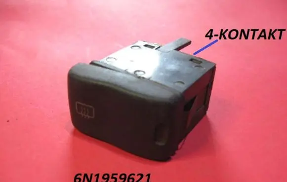 Volkswagen Caddy Windscreen/window heater switch 6N1959621