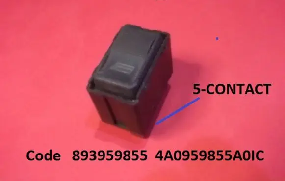 Audi A6 S6 C4 4A Electric window control switch 893959855 4A0959855A0IC