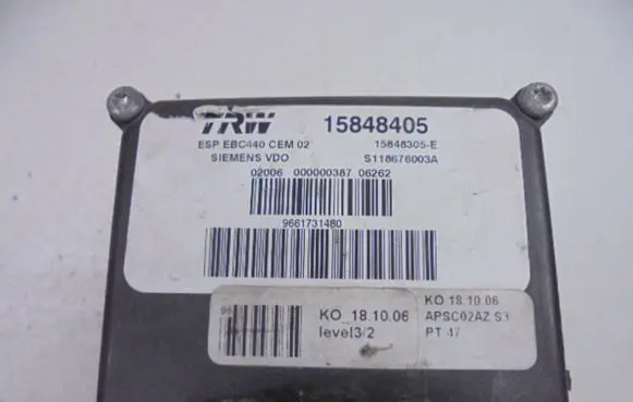 Peugeot 407 ABS Pump 9661731480