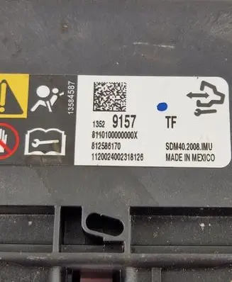 Opel Insignia B Airbag control unit/module 13529157