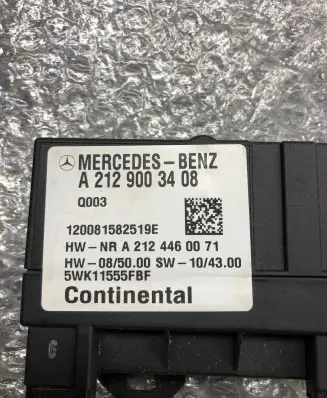 Mercedes-Benz C W204 Fuel injection pump control unit/module A2129003408 5WK11555FBF 120081582519E