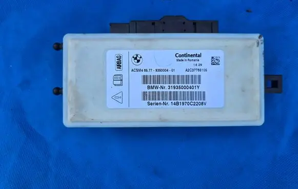 BMW 4 F32 F33 Airbag control unit/module 9350004 A2C37765105 31935000401Y