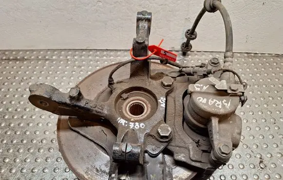 Front wheel hub spindle knuckle