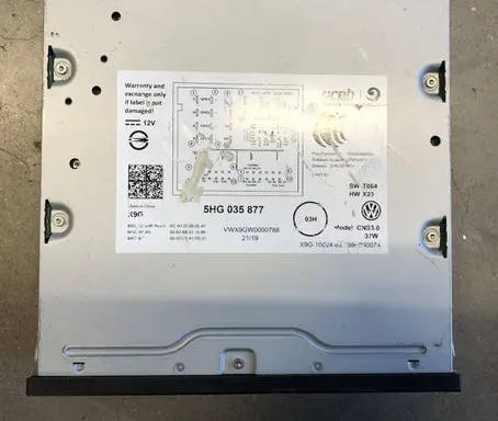 Volkswagen Golf VIII MMI control unit 5HG035877