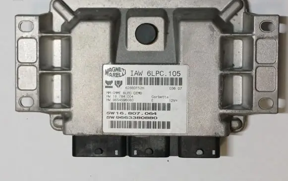 Peugeot 207 Engine control unit/module 9663380880 IAW6LPC105