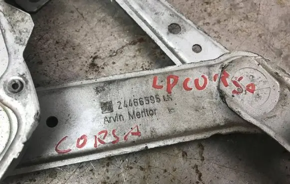Opel Corsa C Front window lifting mechanism without motor 24466595LH