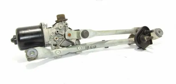Front wiper linkage and motor