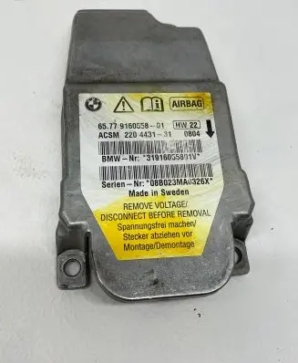 BMW 5 E60 E61 Airbag control unit/module 9160558 31916055801V 220443131