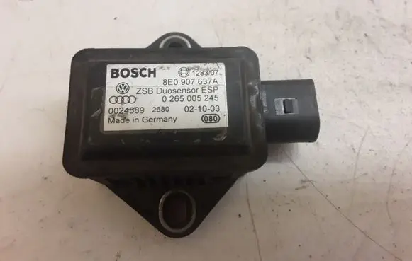 Audi A4 S4 B6 8E 8H ESP acceleration yaw rate sensor 8E0907637A 0265005245 1275100384